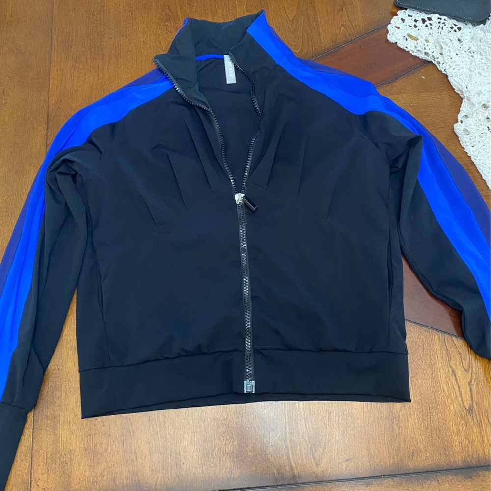 No Ka Oi Black and Blue Zip-Up Jacket